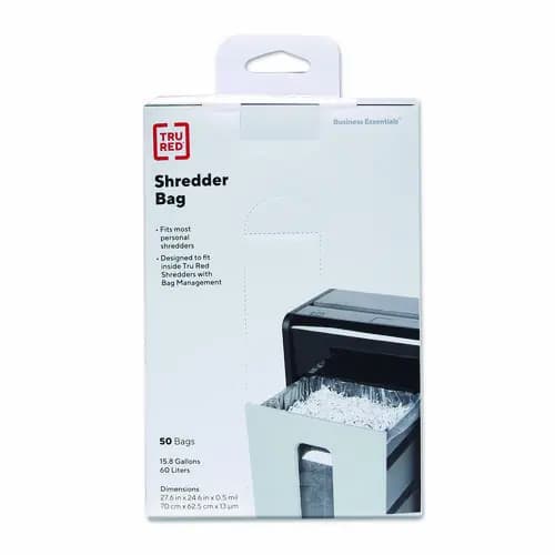 TRU RED™ Shredder Bags, 50/Box