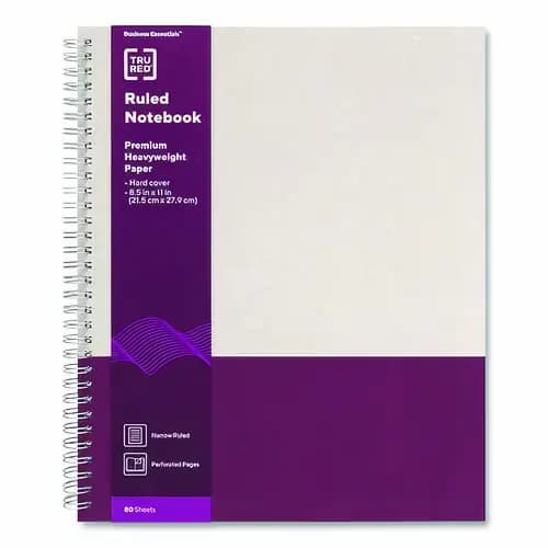 TRU RED™ Wirebound Hardcover Notebook