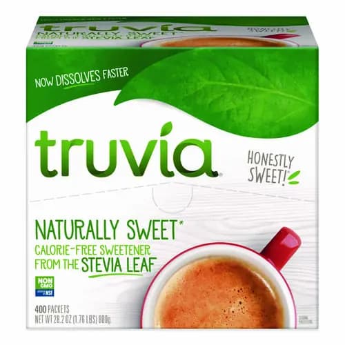 Truvia® Natural Sugar Substitute, 0.07 oz Packet, 400/Box