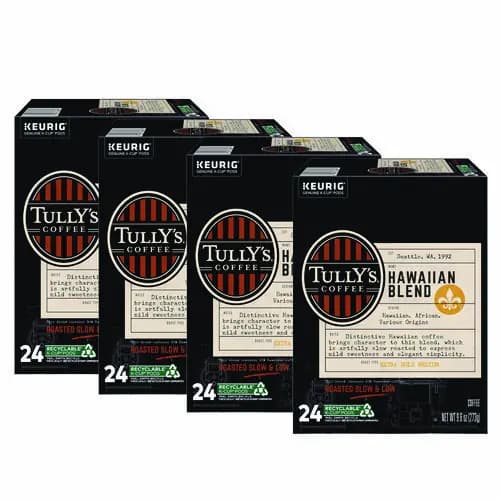 Tully's Coffee® Hawaiian Blend Coffee K-Cups, 96/Carton
