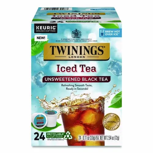 TWININGS® Iced Tea K-Cups, Unsweetened Black, 24/Box