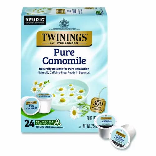 TWININGS® Tea K-Cups, Pure Camomile, 24/Box