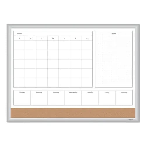 U Brands 4N1 Magnetic Dry Erase Combo Board