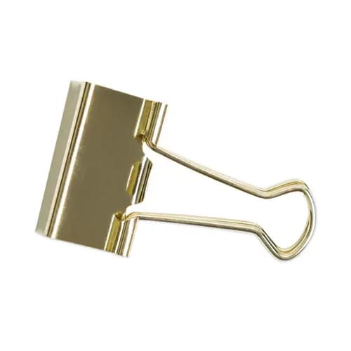 U Brands Binder Clips, Medium, Gold, 72/Pack