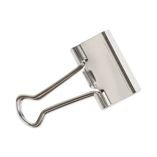 U Brands Binder Clips, Medium, Silver, 72/Pack
