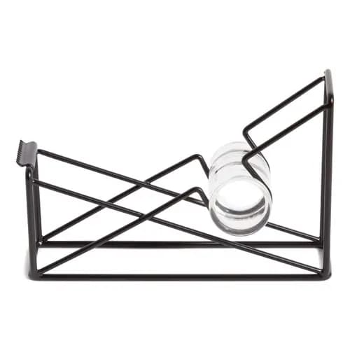 U Brands Vena Tape Dispenser, 1" Core, Metal, Black