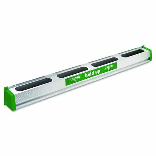 Unger® Hold Up Aluminum Tool Rack, Aluminum/Green, 36" Width