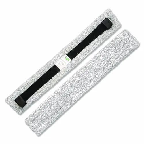 Unger® VisaVersa Pro Microfiber Replacement Pad, 14", Light Gray, 10/Carton
