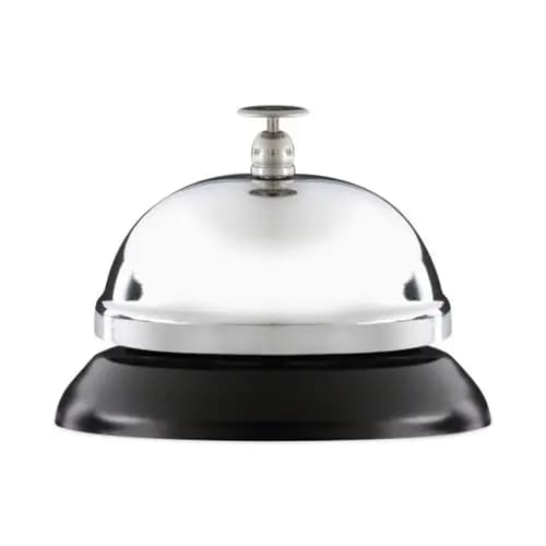 Universal® Call Bell, Brushed Nickel, 3.38" Diameter