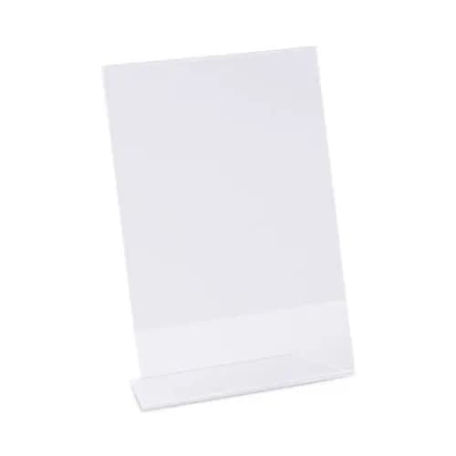 Universal® Clear L-Style Freestanding Frame, 5 x 7 Insert, 3/Pack