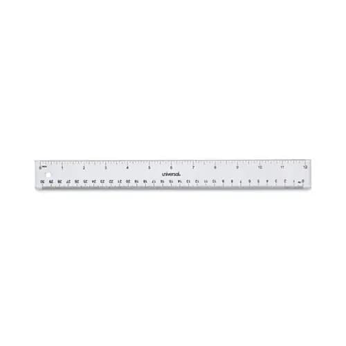 Universal® Clear Plastic Ruler