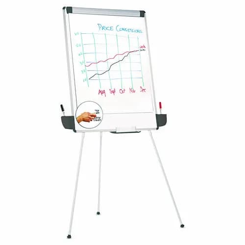 Universal® Dry Erase Board with Tripod Easel