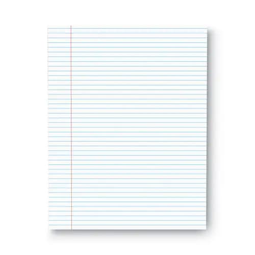 Universal® Glue Top Pads, Narrow Rule, 50 White 8.5 x 11 Sheets, Dozen