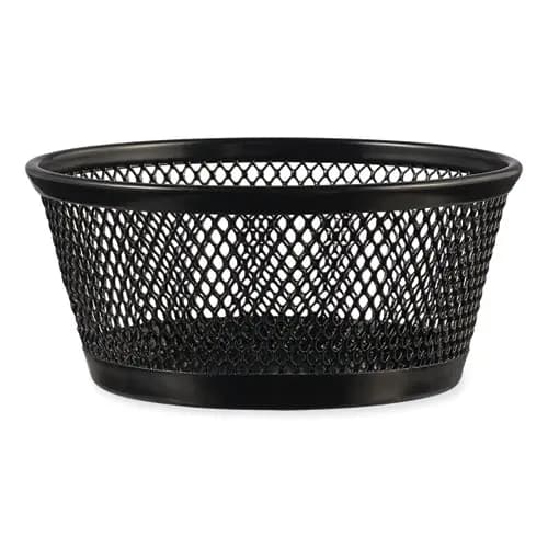 Universal® Jumbo Mesh Storage Dish, Black, 4.38" Diameter x 2" High
