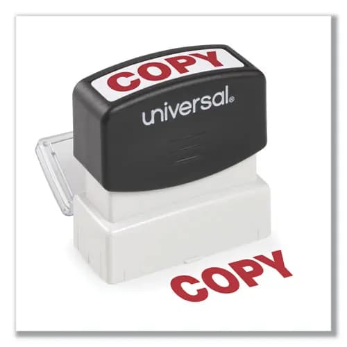 Universal® Message Stamp, COPY, Pre-Inked One-Color, Red