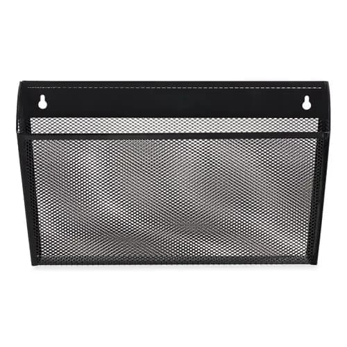Universal® Metal Mesh Wall File, Black, Single Pocket