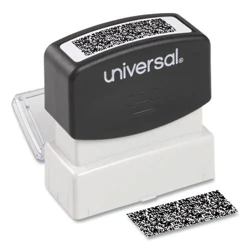 Universal® Security Stamp, Black, Obscures Area 1.69" x 0.56"