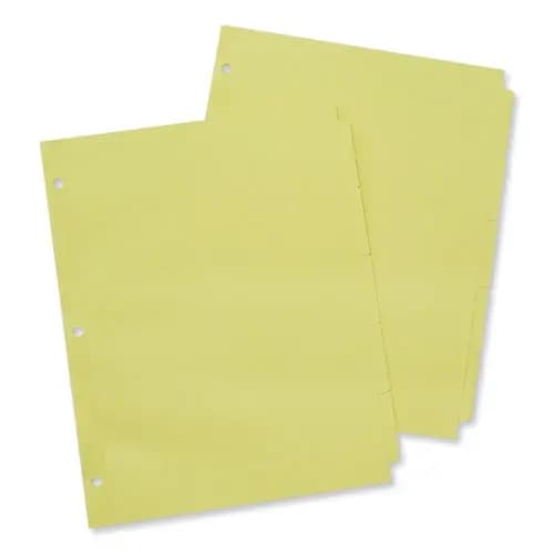 Universal® Self-Tab Index Dividers, 5-Tab, 11 x 8.5, Buff, 36 Sets