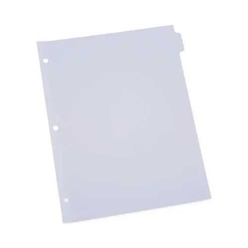 Universal® Self-Tab Index Dividers, 8-Tab, White, 24 Sets