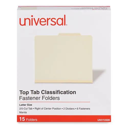 Universal® Six-Section Classification Folders