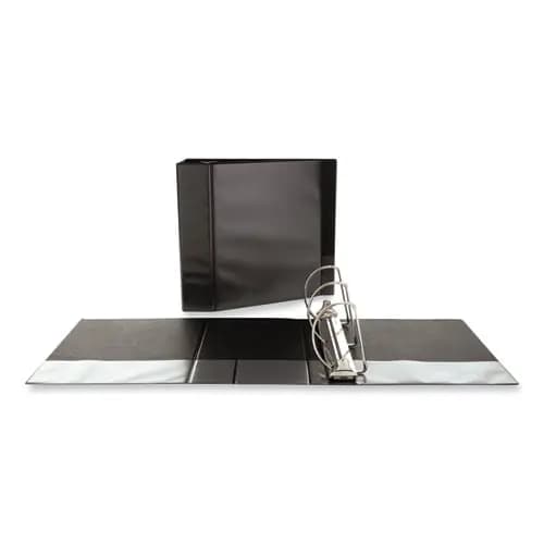 Universal® Slant D-Ring View Binder, 3 Rings, 5" Capacity, 11 x 8.5, Black