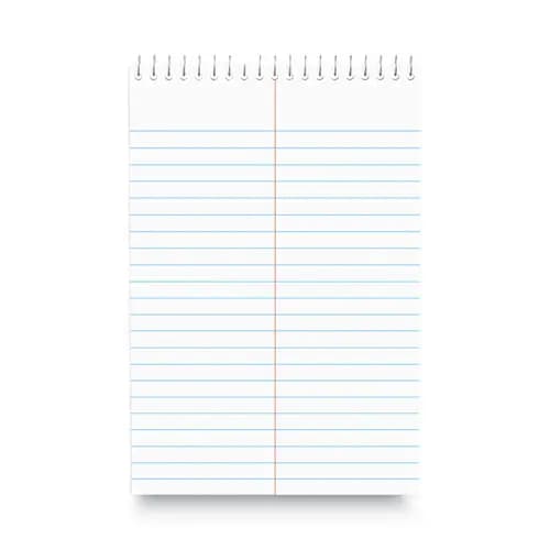 Universal® Steno Pads, Gregg Rule, Red Cover, 80 White 6 x 9 Sheets