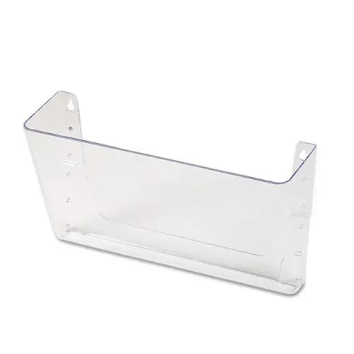 Universal® Wall Files, Letter Size, Clear, 13" x 4" x 7"