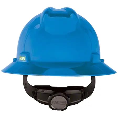 V-Gard® Slotted Full-Brim Hat, Blue, Fas-Trac III