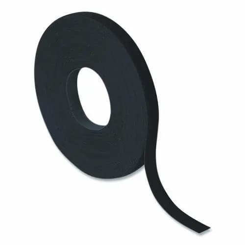 VELCRO® Brand ONE-WRAP Ties and Straps, 0.5" x 12 ft, Black
