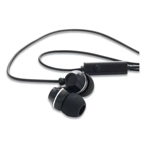 Verbatim® Stereo Earphones with Microphone, Black