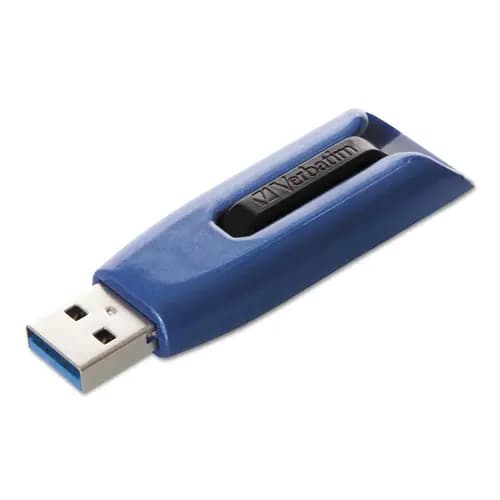 Verbatim® V3 Max USB 3.0 Flash Drive, 256 GB, Blue