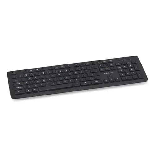 Verbatim® Wireless Slim Keyboard, 103 Keys, Black