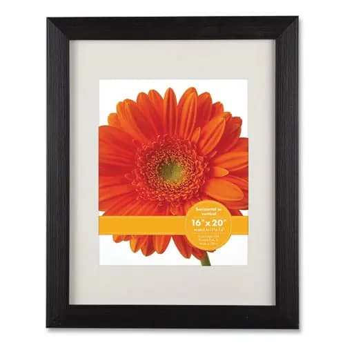 Victory Light Woodtone Poster Frame with Mat - Cappuccino, 11 x 14 Insert