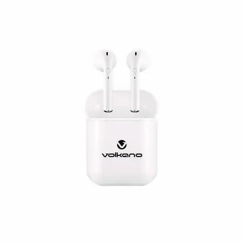 Volkano Buds Plus True Wireless Bluetooth Stereo Headphones, White