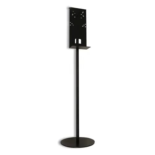 Vulcan Hand Sanitizer Stand, 12" dia x 48" h, Black