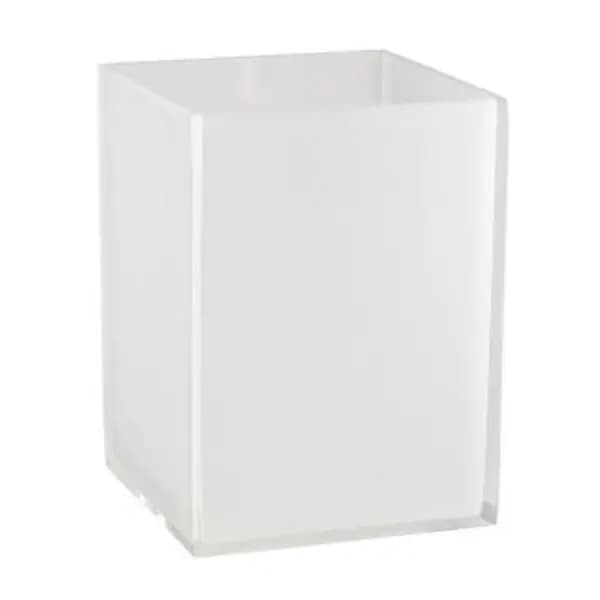 Waste Basket: WHITE GLACIER