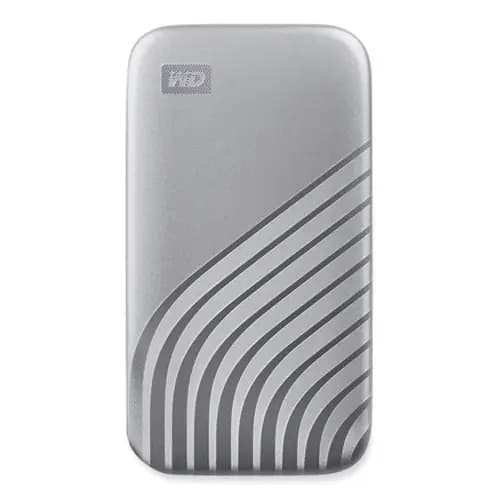 WD MY PASSPORT External Solid State Drive, 1 TB, USB 3.2, Silver