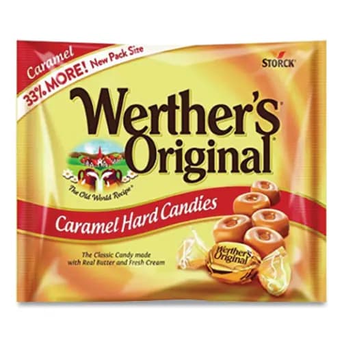 Werther's® Original® Hard Candies, Caramel, 12 oz Bag