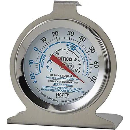 Winco® Refrigerator/Freezer Thermometer - 2" Dial