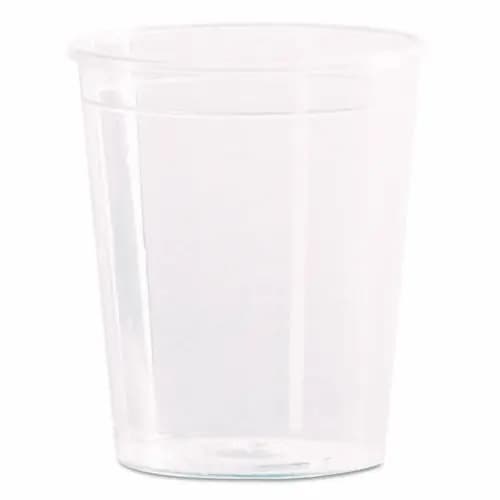 WNA Comet Plastic Portion/Shot Glass, 2 oz, Clear, 50/Pack, 50 Packs/Carton
