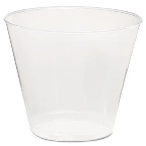 WNA Comet Plastic Tumbler, Squat, 5 oz, Clear, 50/Pack, 20 Packs/Carton