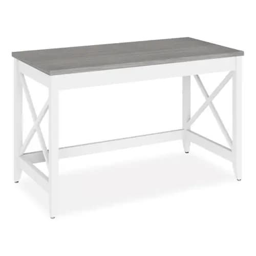 Workspace by Alera® Farmhouse Writing Desk, Gray