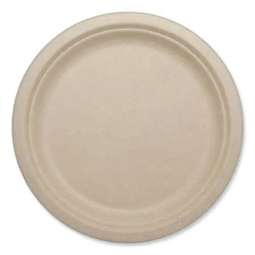 World Centric® Fiber Plates, Paper, 10.1" dia, Natural, 800/Carton