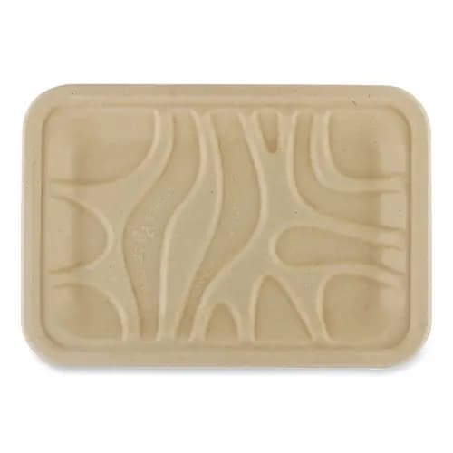 World Centric® Fiber Trays, 5.7 x 8.2 x 0.6, Natural, Paper, 500/Carton