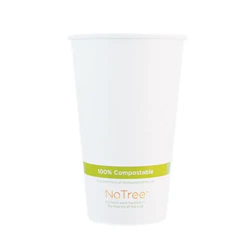 World Centric® NoTree Paper Hot Cups, 20 oz, Natural, 1,000/Carton