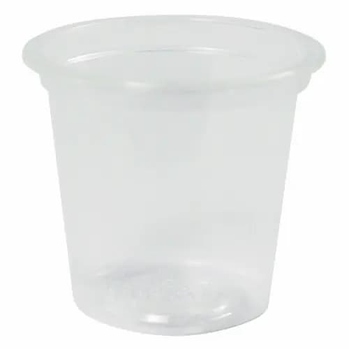 World Centric® PLA Clear Cold Cups, 1 oz, Plastic, Clear, 3,000/Carton