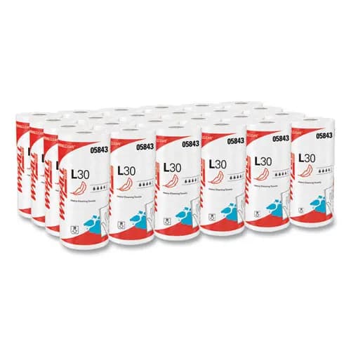 WypAll® L30 Towels, 11 x 10.4, White, 70 Sheets/Roll