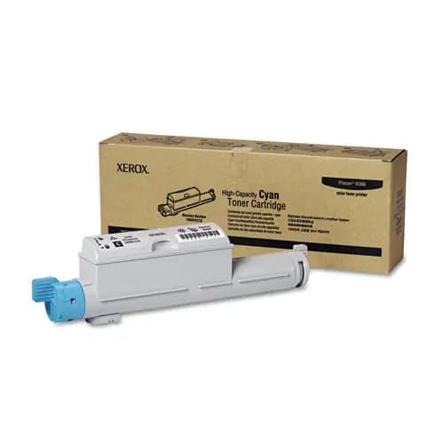 Xerox® 106R01218 High-Yield Toner Cartridge, Cyan, 12,000 Page Yield