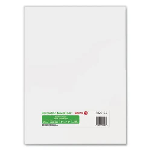 xerox™ Revolution NeverTear, 5 mil, 11 x 17, Smooth White, 100/Pack