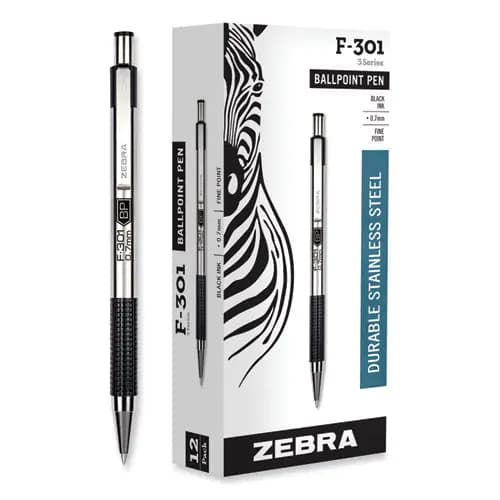 Zebra® F-301® Retractable Ballpoint Pen